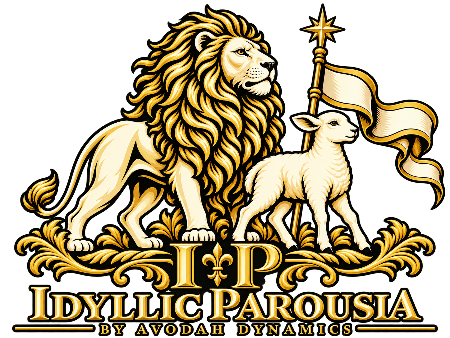 Lion and lamb alternative crest